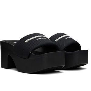 Alexander Wang Black Platform Sandals